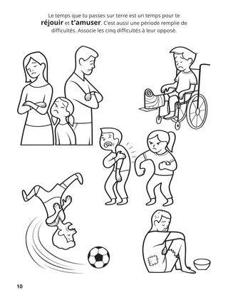 page 10 du livre de coloriage Rassembler la famille de Dieu