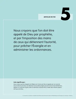 Articles de Foi, affiche