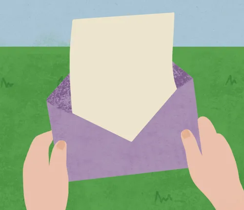 Illustration of an open envelope