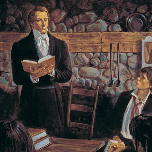 组织教会时的约瑟·斯密和其他人