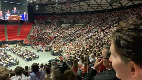 Speaking to seminary and institute students.