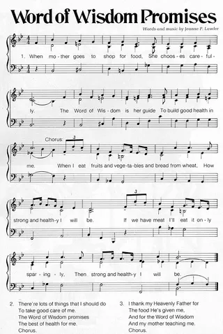 Music, Word of Wisdom Promises