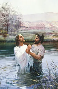 John the Baptist baptizing Jesus