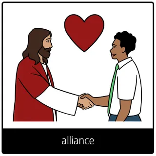pictogramme de l’Évangile « alliance »