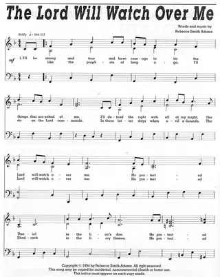Music, The Lord Will Watch Over Me