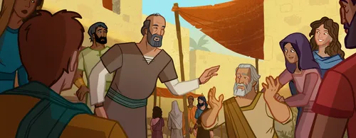 Stephen healing a man.