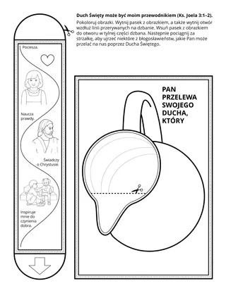 Strona z zadaniami Organizacji Podstawowej: Duch Święty może być moim przewodnikiem.