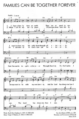 Music, Families Can Be Together Forever