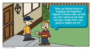 two boys at doorstep