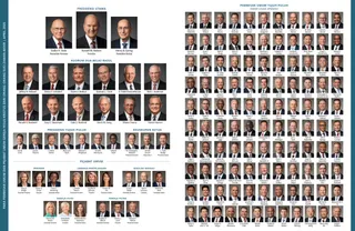 Bagan memperlihatkan para pemimpin Gereja.