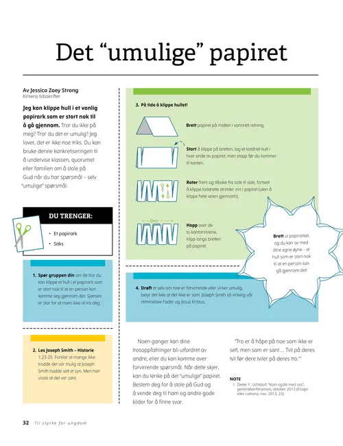 Det “umulige” papiret