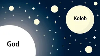 illustration of God and Kolob