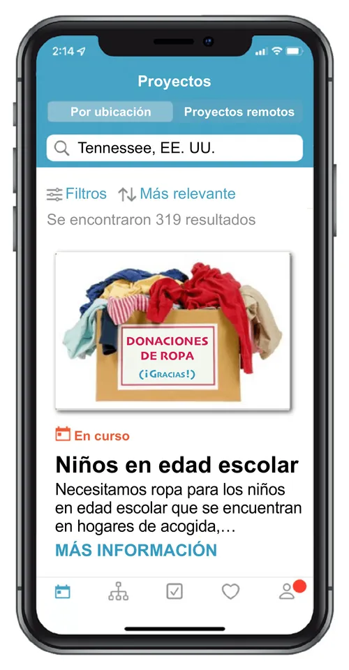 pantalla de teléfono