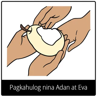 simbolo ng ebanghelyo para sa Pagkahulog nina Adan at Eva