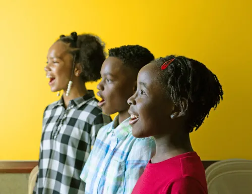 Children singing