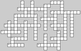 Crossword puzzle