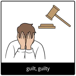 guilt, guilty gospel symbol