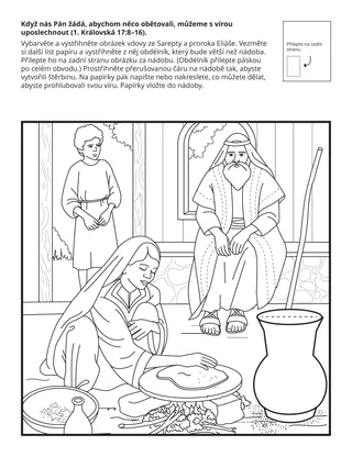 stránka s činností pro Primárky: Když nás Pán žádá, abychom něco obětovali, můžeme s vírou uposlechnout