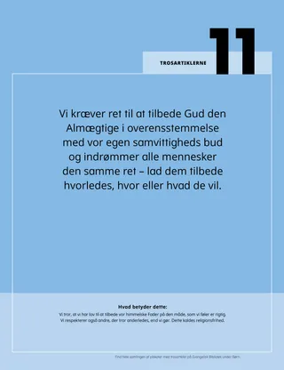 PDF med plakat med trosartiklerne