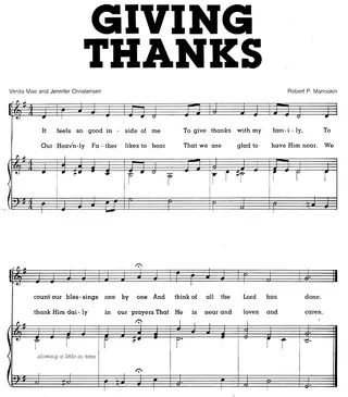 Music, Giving Thanks