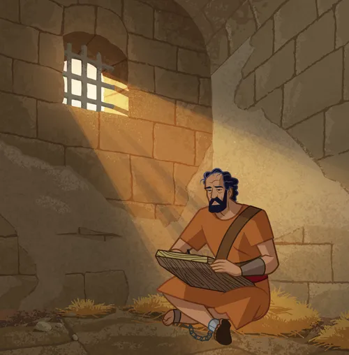Paul in prison in Rome.