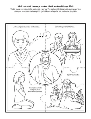 Alkeisyhdistyksen tehtäväsivu: Voin etsiä Herraa ja huutaa Häntä avukseni