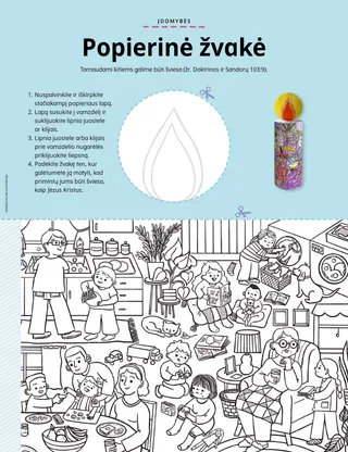 Popierinės žvakės PDF puslapis