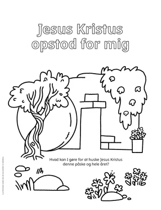 PDF-farvelægningsside af Frelserens tomme grav