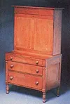 Cherry wood secretary made by Brigham Young