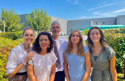 Brother Watbled with his family