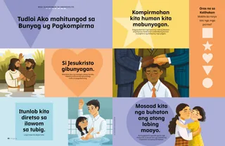 Pahina nga anaa sa PDF nga nagpakita sa mga ehemplo sa bunyag ug pagkompirma