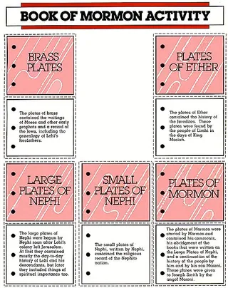 Book of Mormon Activity