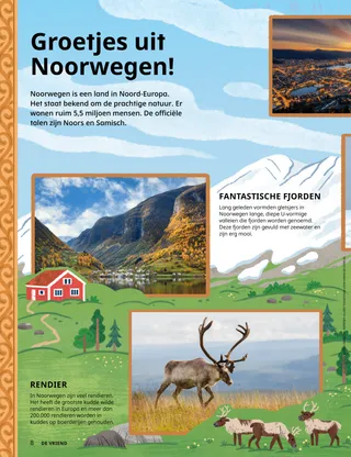 Pdf van pagina 1, met foto’s en illustraties van Noorwegen