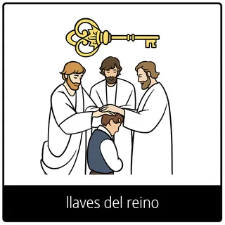 símbolo del Evangelio de llaves del reino