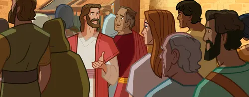 Jesus asks who had touched Him.