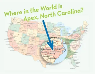 map of North Carolina