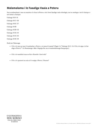 Pepa e tufa atu: Malamalama i le Faaaliga a Peteru