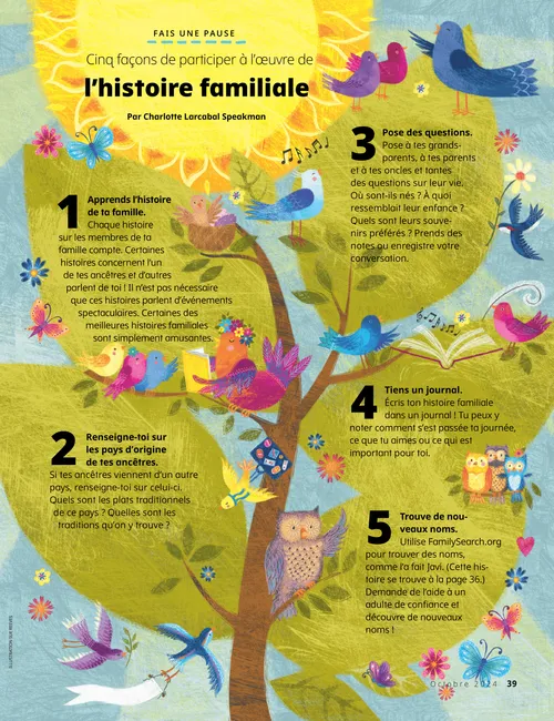 PDF représentant des oiseaux dans un arbre