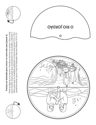 Página de atividades da Primária: Preciso ser batizado para entrar no reino dos céus