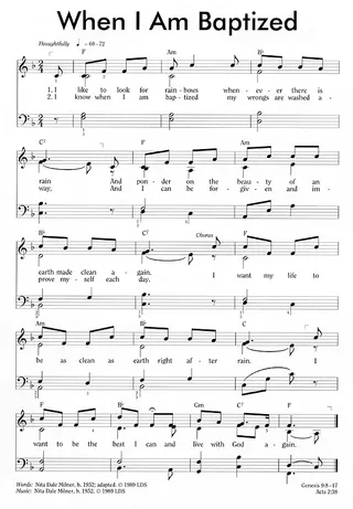 Music, When I Am Baptized