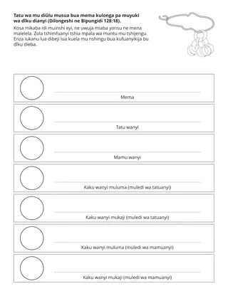 dibeji dia tshibilu bua bana