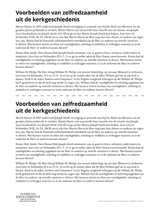 Voorbeelden van zelfredzaamheid uit de kerkgeschiedenis