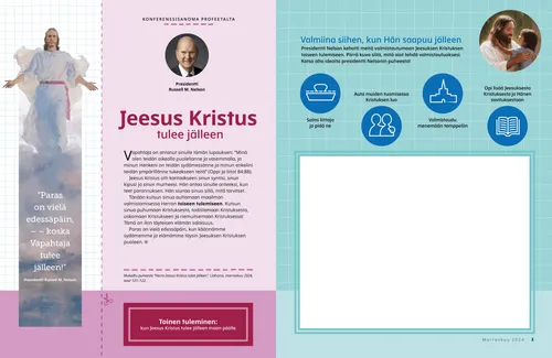 PDF-sivu, jossa Jeesus Kristus sekä piirtämistehtävä