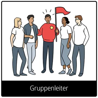 Symbol für Evangeliumsbegriff: Gruppenleiter