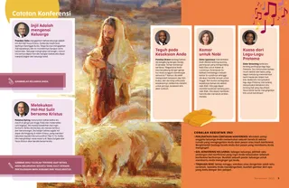 Page PDF with painting of Christ with sheep