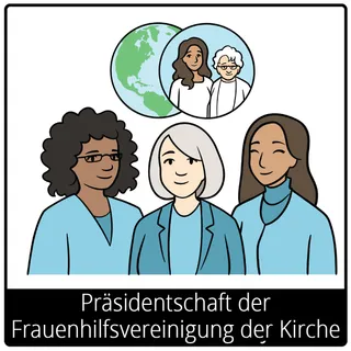Symbol für Evangeliumsbegriff: Präsidentschaft der Frauenhilfsvereinigung der Kirche