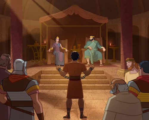 Paul testifies of Jesus Christ.