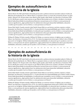 Ejemplos de autosuficiencia de la historia de la Iglesia