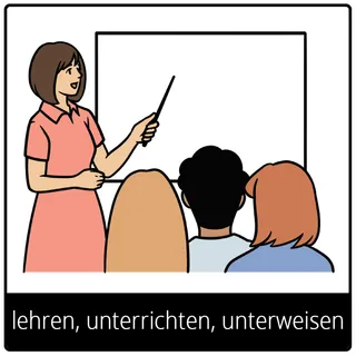 Symbol für Evangeliumsbegriff: lehren, unterrichten, unterweisen