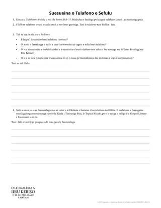 Suesueina o Tulafono e Sefulu